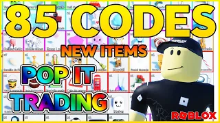 ✅NEW CODE✅85 CODES ⭐ ALL WORKING CODES for POP IT TRADING⭐  Roblox 2023 ⭐ Codes for Roblox TV