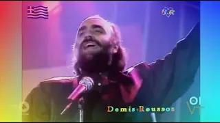 Demis Roussos - Fly Away With Me " Italian TV 1985 " ( Good Evening )