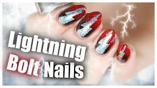 Crazy Lightning Bolt Nails!? | Nail Art Tutorial| PaintedByPolish