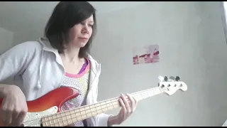 "Закрой за мной дверь" Кино (bass cover)