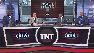 Ernie Johnson roasts Shaq about his 50 point playoff game..lmfao