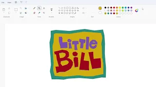 How to draw the Little Bill logo using MS Paint | How to draw on your computer