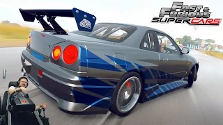 На пределе! - Nissan Skyline GTR R34 Брайана О'Коннера фул тюнинг Forza Horizon 2 Fast & Furious 2