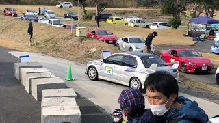 2021九州フェスティバル・ジムカーナ・B-2クラス・乾匠一郎選手・QUCC⭐︎借り物ランサーⅦ・2本目