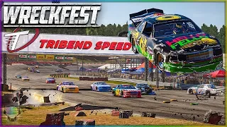 TREACHEROUS TRI-BEND TRACK! | Wreckfest | NASCAR 90s Mod