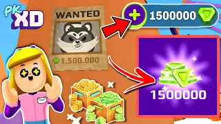 🚨PK XD FREE GEMS IN PROFESSION UPDATE! 🤩🤯 || PK XD WANTED RACOON FREE GEMS || PK XD KINGPRO24