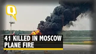 Russian Plane Bursts Into Flames During Emergency Landing, 41 Dead | The Quint