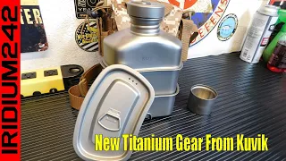 New Gear From Kuvik   Titanium Canteen Mess Kit And Micro Titanium Siphon Alcohol Stove