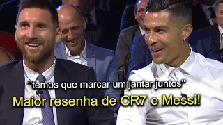 CRISTIANO RONALDO E MESSI FAZEM MAIOR RESENHA EM PREMIAÇÃO