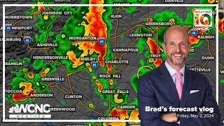 Scattered heavy downpours, lightning risks for weekend #weather | Brad's vlog 5/3/2024