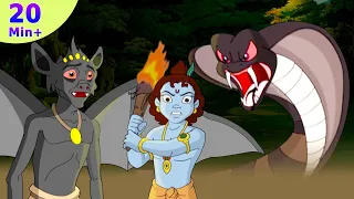 Krishna aur Balaram - Vrindavan mein Jungli Nag | Hindi Cartoons for Kids