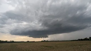 Superzelle bei Ulm - Achtung Hagel Gefahr