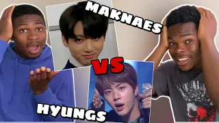 The Difference Between The BTS Hyung Line & Maknae Line Is INCREDIBLE HILARIOUS!