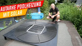 Autarke Poolheizung, Poolheizung selber bauen, Solarpanel, 12V Zirkulationspumpe, 16mm Rohr