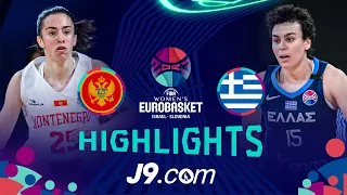 Montenegro 🇲🇪 vs Greece 🇬🇷 | J9 Highlights | FIBA #EuroBasketWomen 2023