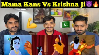 Little Krishna Janm Animated cartoon movie | Krishna ji vs Mama Kans |PAKISTANI REACTION