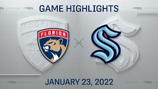 NHL Highlights | Panthers vs. Kraken - Jan 23, 2022