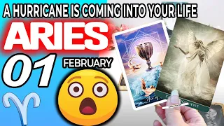 Aries ♈️ SURPRISE😲A HURRICANE IS COMING INTO YOUR LIFE🥶 Horoscope for Today FEBRUARY 1 2023♈️aries