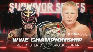 Brock Lesnar Vs Rey Mysterio No Holds Barred Match Survivor Series 2019