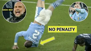 Kyle Walker CRAZY Reaction To Not Getting Penalty Against Sterling Tackle