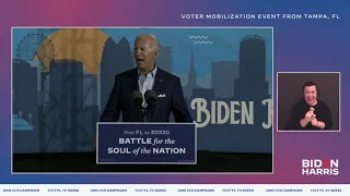 Vice President Joe Biden Speaks in Tampa, Florida LIVE | Joe Biden For President 2020
