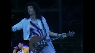 Queen - One vision Live at Wembley 1986... Sir brian may cam