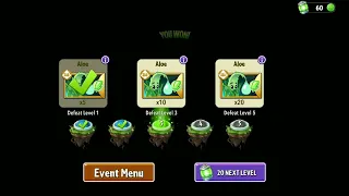 Plants vs Zombies 2 | Aloe Event