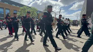 Band of the Brigade Gurkhas Return to Barracks!
