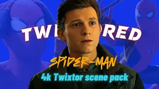 Spider-Man 4k Twixtor cc scene pack | Peter Parker (Tom Holland) badass scene pack | 4k HDR