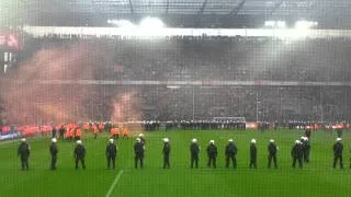 1. FC Köln - FC Bayern München 1:4   Pyro wegen Abstieg