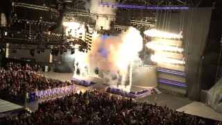 Smackdown Live Intro, Pyro & AJ Styles Entrance - WWE Smackdown - Glasgow, Scotland (8/11/16)