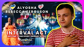 OK I GET EMOTIONAL! Eurovision 2023 Semi Final 1 - Interval Act with Alyosha & Rebecca Ferguson