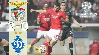 Benfica VS Dynamo Kiev 2-0 Roman Yaremchuk  Highlights goal Champion Luegue 2021/2022 🔥✌⚽️