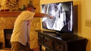 PSYCHO DAD SMASHES TV! *LOGAN PAUL VS KSI*