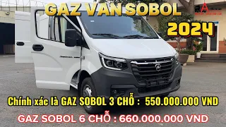 VAN GAZ SOBOL 3 CHỖ| Tân Binh Mới Thị Trường Xe Tải Van.