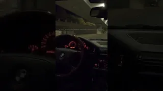 BMW E34 POV Night Drive