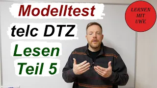 telc Deutsch-Test für Zuwanderer (DTZ) 05 – Lesen Teil 5