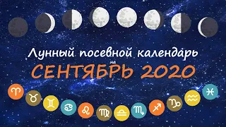 [Сентябрь 2020] Лунный посевной календарь огородника-садовода | Флористикс Инфо