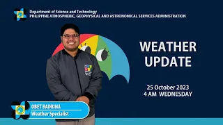 Public Weather Forecast issued at 4AM | October 25, 2023