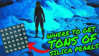 Where to get TONS OF SILICA PEARLS on Ark Survival Ascended on the ISLAND!