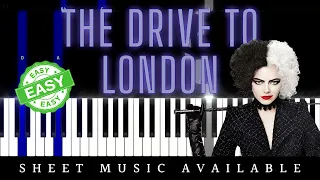 The Drive to London from Cruella (Easy Piano Tutorial)