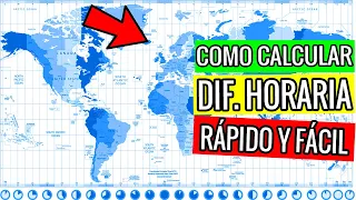 HORARIO UNIVERSAL: Hora UTC o GMT: Como CALCULAR DIFERENCIA HORARIA (Que son los HUSOS HORARIOS)