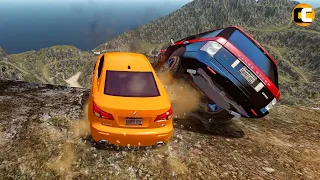 GTA 4 Cliff Drops Crashes with Real Cars mods #26