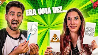 TUDO QUE EU DESENHAR VOCÊ TEM QUE FAZER UMA HISTÓRIA | Gabriel e Shirley 2.0