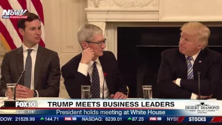 MUST WATCH: Apple CEO Tim Cook Meets With President Trump at White House (FNN)