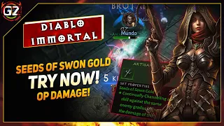Seeds of Swon GOLD | It's OP - TRY NOW | DH Channel BUILD | Diablo Immortal