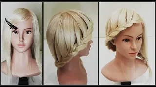 Коса водопад за 5 минут на средние волосы.Hairstyle of the waterfall in 5 minutes.On medium hair