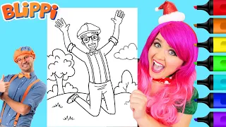Coloring Blippi | Markers