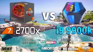 i9 9900k vs Ryzen 7 2700x Test in 9 Games