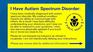 Autism Disorder cards will help de-escalate police interactions